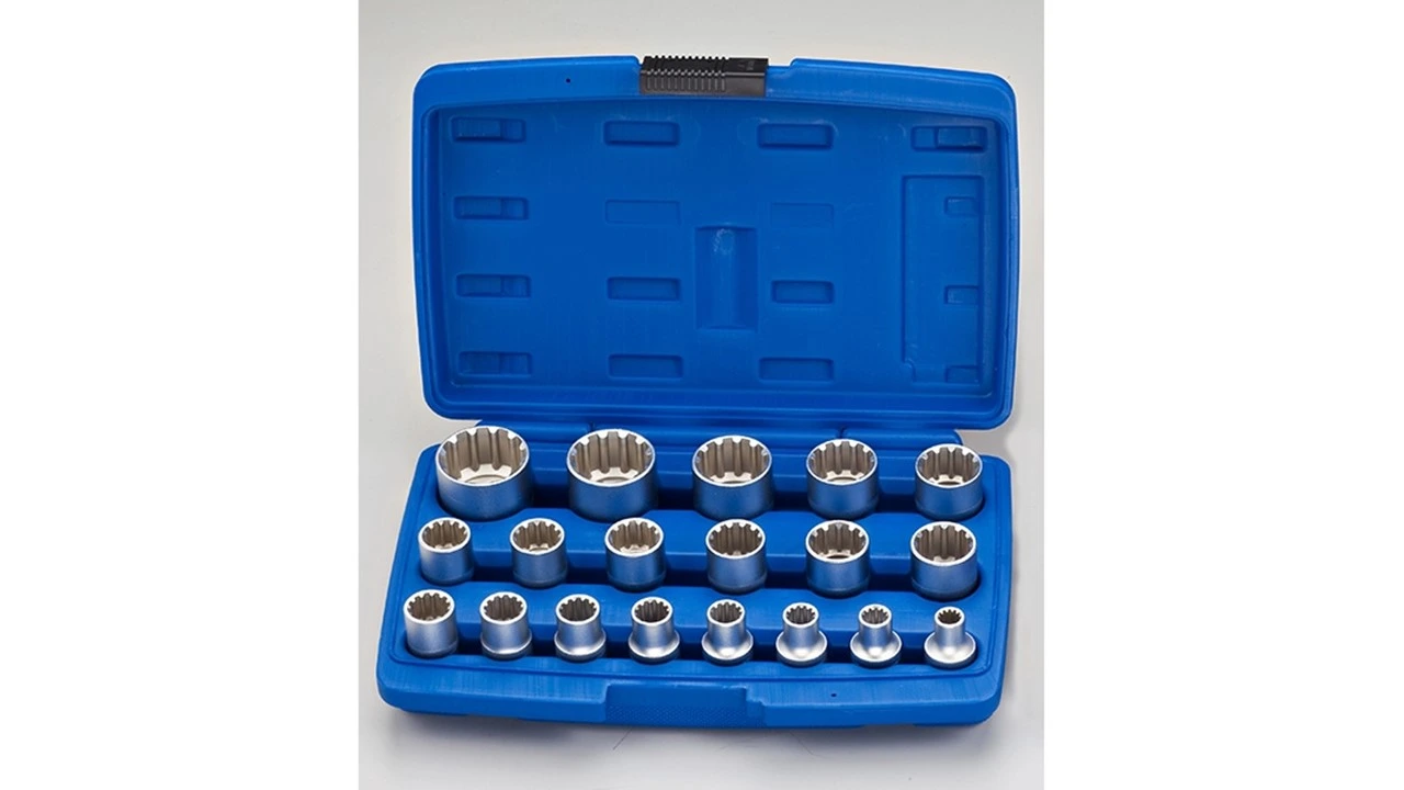 1/2"Dr. 19pcs Spline Socket (KWS019-B)